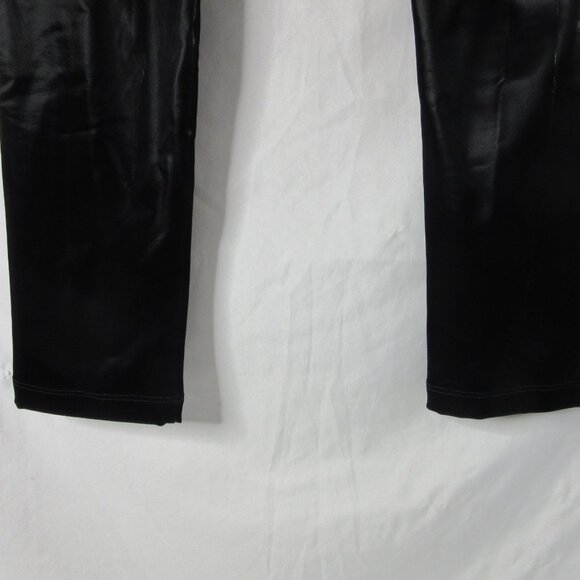 BCBGMAXAZRIA Faux Leather High Waisted Leggings Black Poly Size Small NWT - Picture 8 of 10